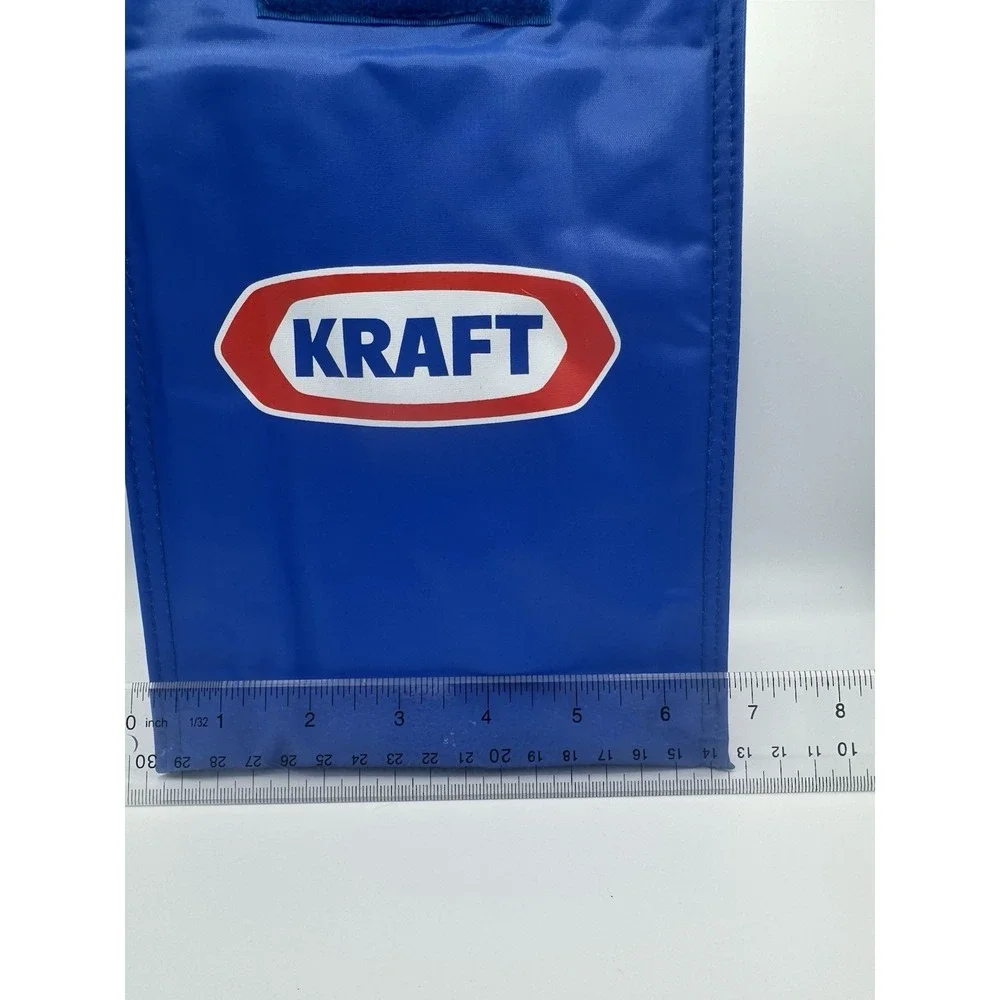 Vintage Kraft Insulated Lunch Bag Blue Brand New Made By‎ Zagwear
